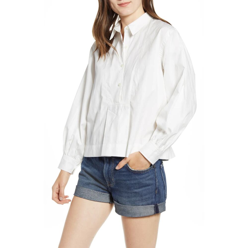 Current/Elliot The Emmy White Button Up Blouse